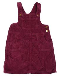 Vínové menšestrové šaty E-Vie Angel