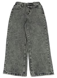 Tmavošedé wide leg rifle Shein