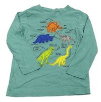 Zelené triko s dinosaury Kiki&Koko