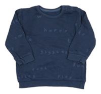 Tmavomodrá mikina s nápismi George