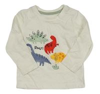 Bílé triko s dinosaury Matalan