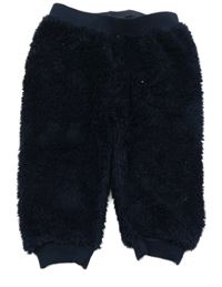 Tmavomodré chlupaté tepláky Lupilu