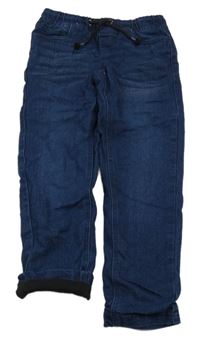 Tmavomodré podšité jogger rifle Pocopiano