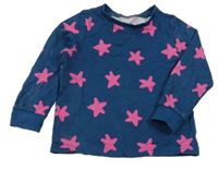 Petrolejové triko s hvězdami Tu