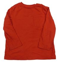 Červené tričko s vreckom F&F