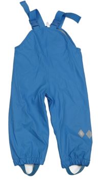 Modré nepromokavé podšité laclové kalhoty Topomini