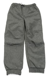 Tmavošedé melírované softshellové kalhoty Kiki&Koko