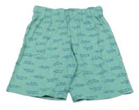 Zelené bavlnené kraťasy s krokodílmi  Dopodopo