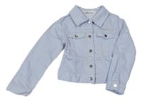 Světlemodrá riflová crop bunda s Elsou H&M