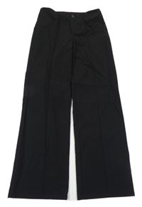 Čierne široké slávnostné nohavice H&M