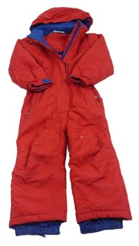 Červená šušťáková funkčná kombinéza s kapucňou Mountain Warehouse