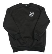 Čierna mikina so srdcem