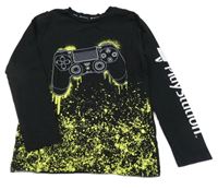 Černé triko s ovladačem - Playstation C&A