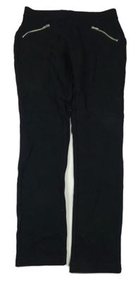 Čierne tregíny so zipy Page One Young