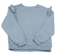 Svetlomodrá mikina s volánikmi H&M