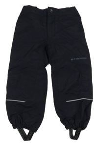 Tmavomodré šusťákové podšité funkční kalhoty Polarn O. Pyret