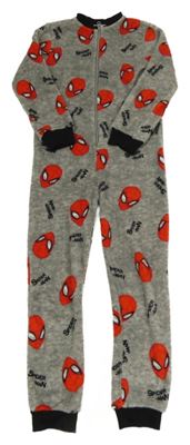 Šedý plyšový overal se Spidermanem Marvel