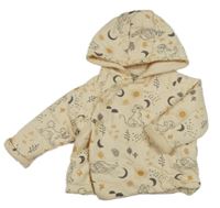 Béžová zateplená zavinovací mikina s Lvím králem a kapucí Primark