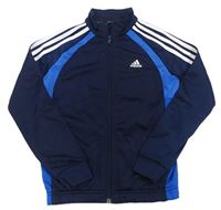 Tmavomodrá športová prepínaci mikina Adidas