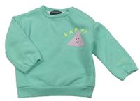 Tyrkysová mikina s tvary zn. Primark