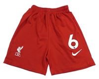 Červené sportovní kraťasy FC Liverpool Nike