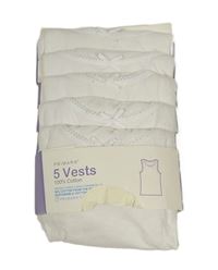 5x bílá košilka s mašlí Primark