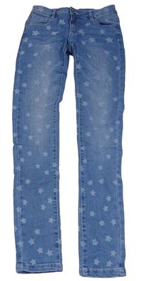 Modré skinny rifle s hviezdami Page One Young