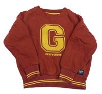 Vínovo-horčicová mikina s písmenem - Harry Potter M&S