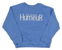 Svetlomodrá mikina s nápisom Okaidi