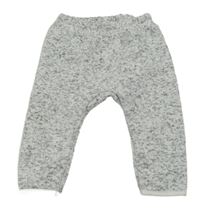 Šedé melírované pletené zateplené tepláky H&M