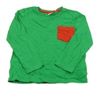 Zeleno-červené tričko Tchibo