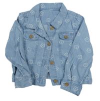 Svetlomodrá kvetovaná ľahká košeľová bunda George