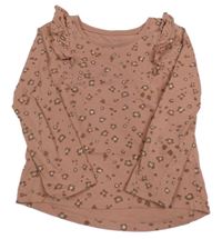 Staroružové tričko s leopardím vzorom Tu