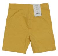 Nové - Horčicové elastické kraťasy George