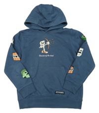 Šedomodrá mikina s kapucí - Minecraft Next