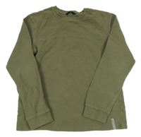 Khaki rebrovaná mikina George
