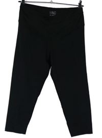 Dámske čierne športové capri legíny zn. M&S