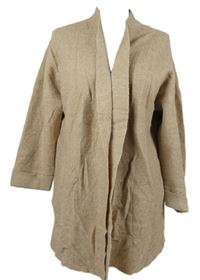 Dámský béžový svetrový vlněný cardigán Kley