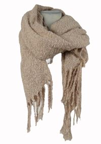 Dámska svetloružová trblietavá šál s strapcemi