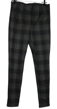 Dámské černo-béžové kostkované tregíny C&A