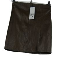 Nové - Dámská hnědá koženková sukně George 