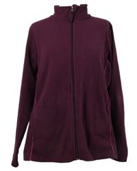 Dámska vínová fleecová prepínaci mikina Toptex