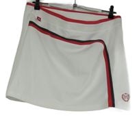 Dámska bielo-červená tenisová sukňa s pruhmi Head