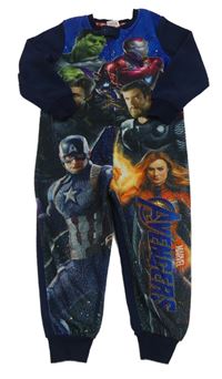 Tmavomodrý fleecový overal s Avengers Marvel
