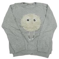 Svetlosivý ľahký sveter s príšerkou H&M
