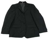 Černé pruhované slavnostní sako C&A