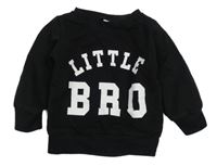 Čierna mikina s nápisom