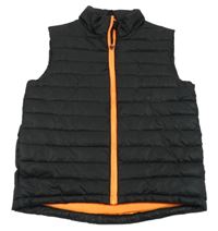 Černá šusťáková prošívaná zateplená vesta H&M