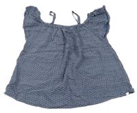 Tmavomodré vzorované tričko S. Oliver