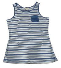 Modro-biely pruhovaný top River Island